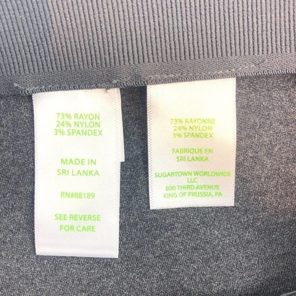 NWOT Lilly Pulitzer High Rise Grey Leggings M - Picture 8 of 12